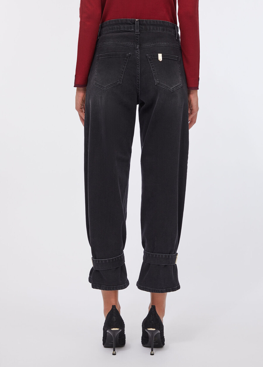 carrot-fit high-rise jeans