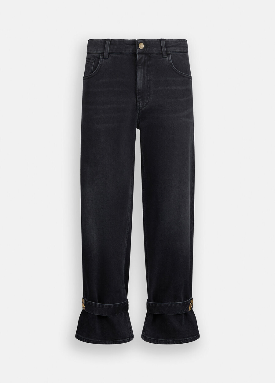 carrot-fit high-rise jeans
