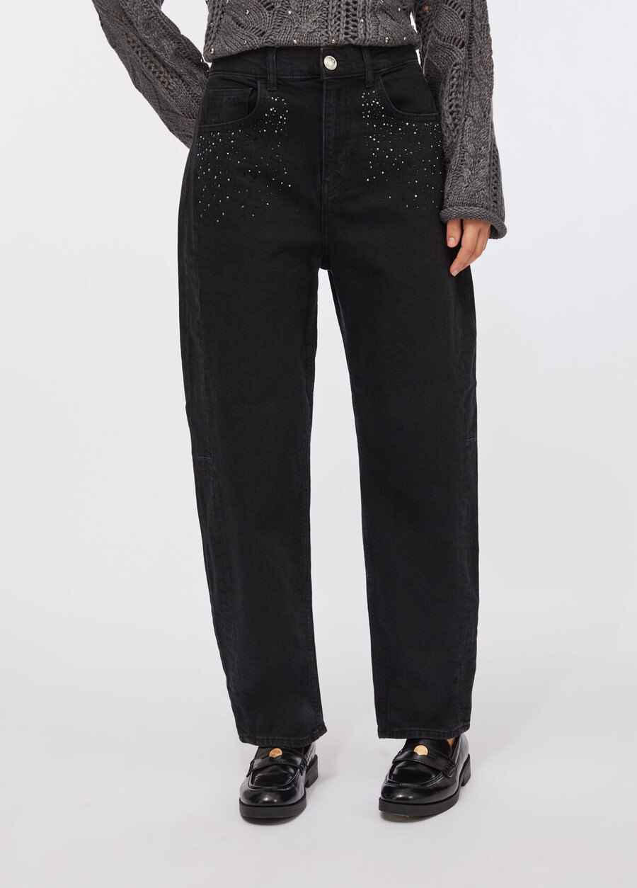 iend jeans with rhinestone