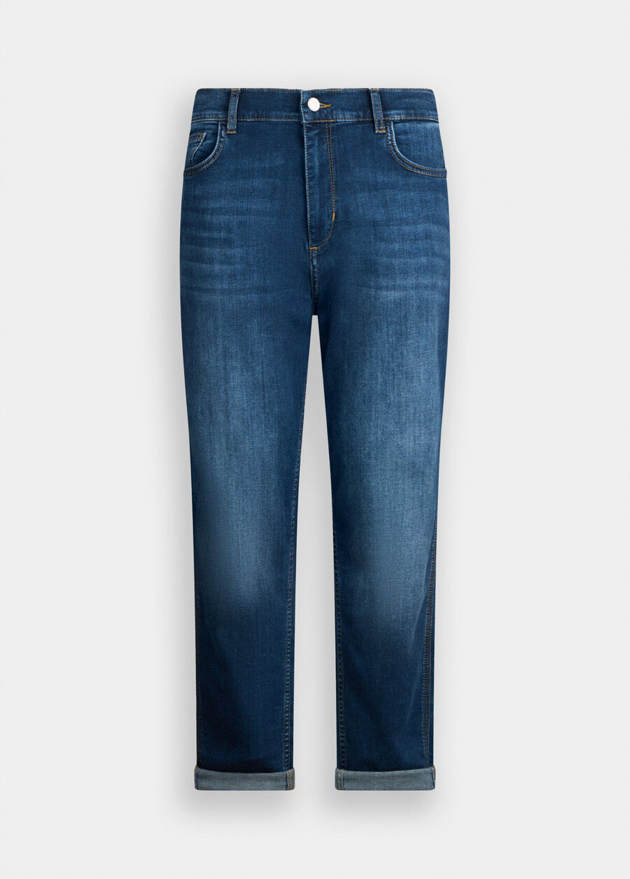 carrot-fit high-rise jeans