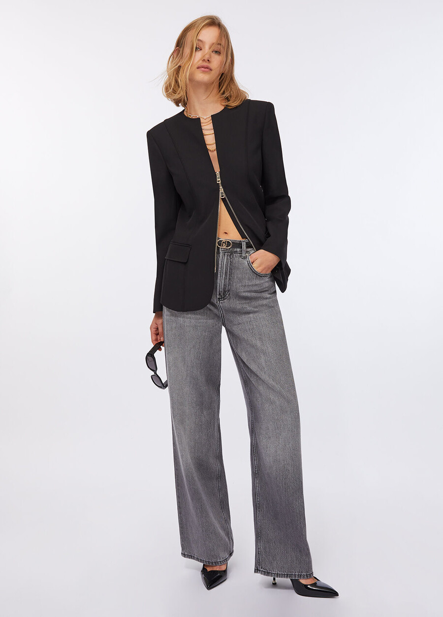 blazer with zip