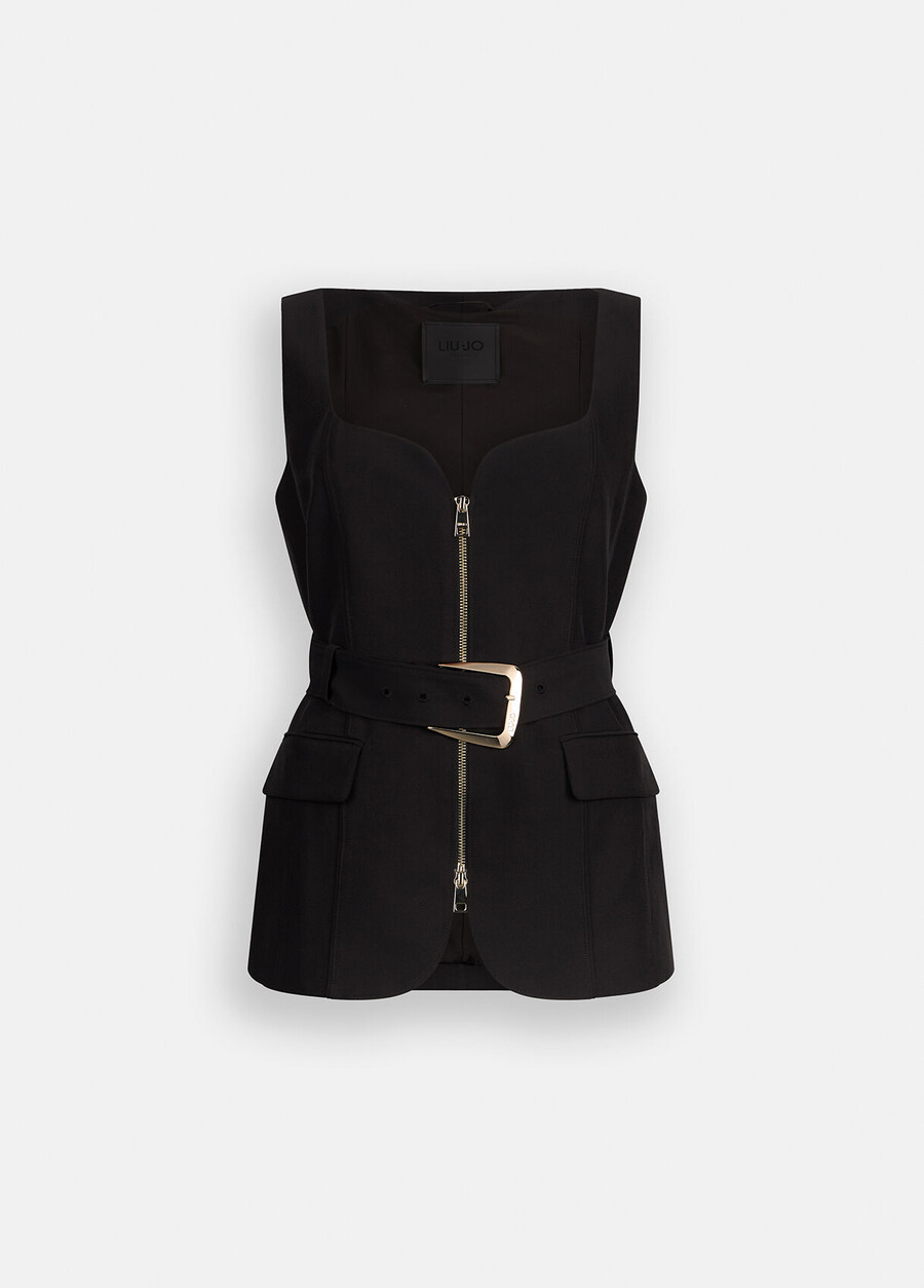 zip-up vest