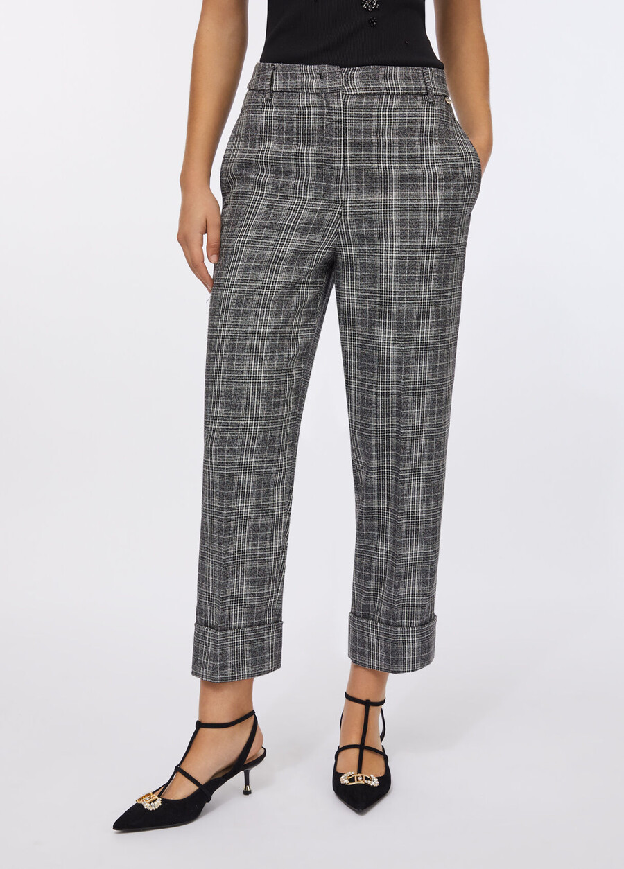 glen plaid trousers
