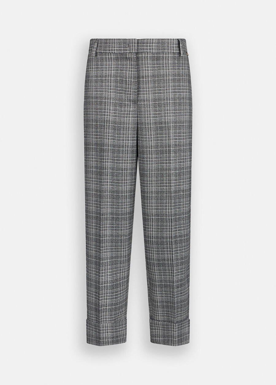 glen plaid trousers