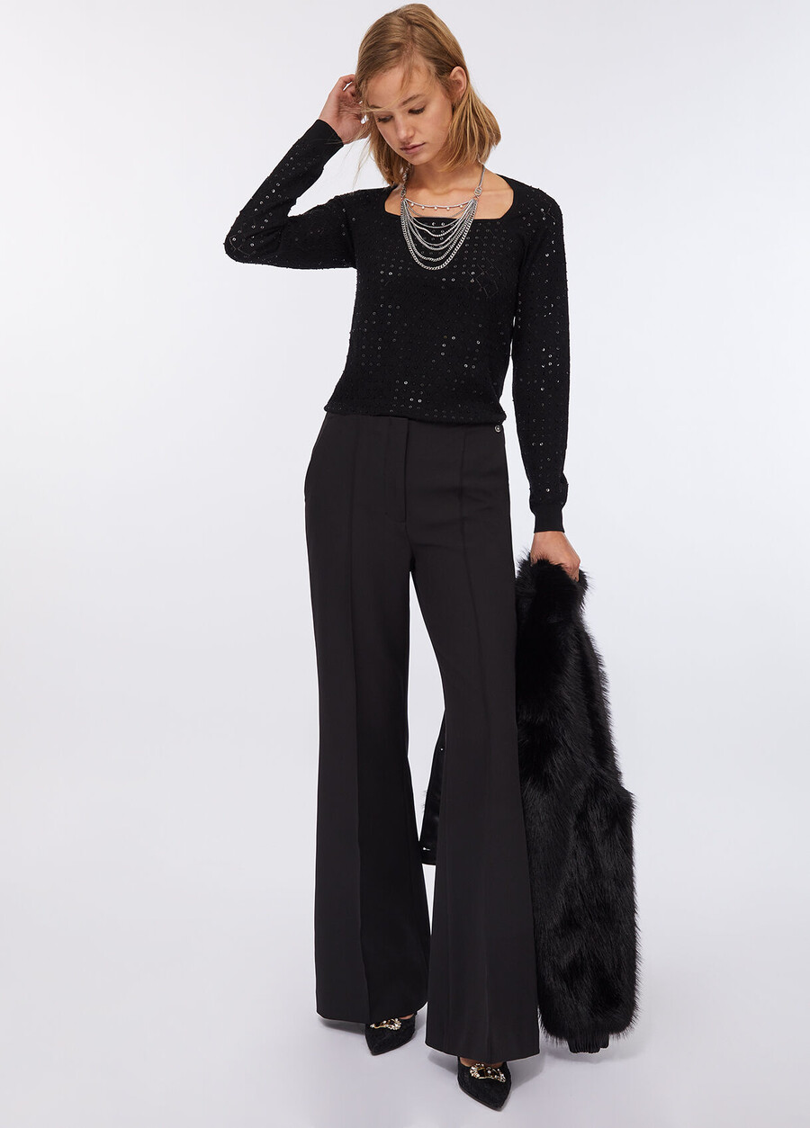 smart flared trousers