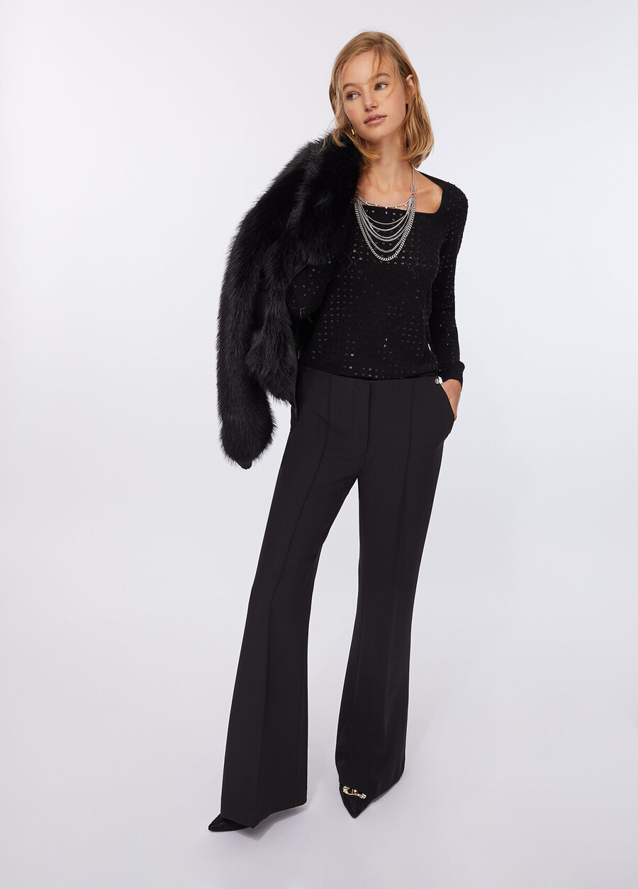 smart flared trousers