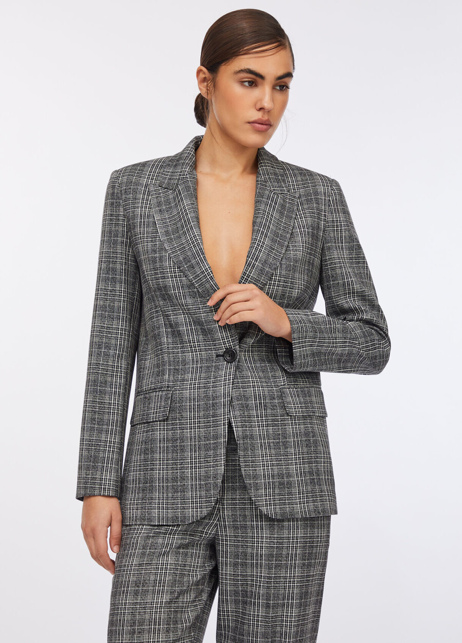 glen plaid blazer