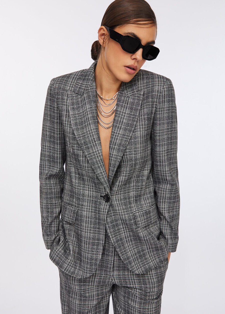 glen plaid blazer