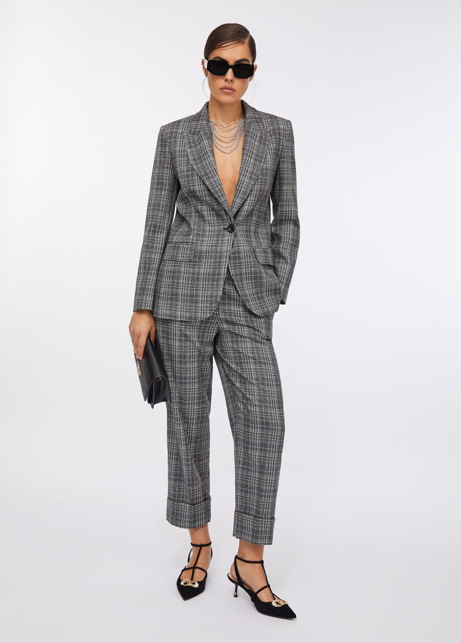 glen plaid blazer