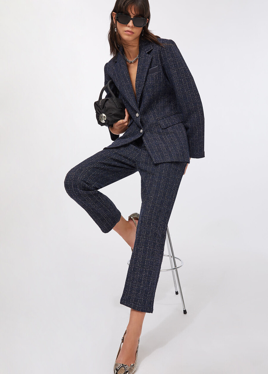 bouclé trousers