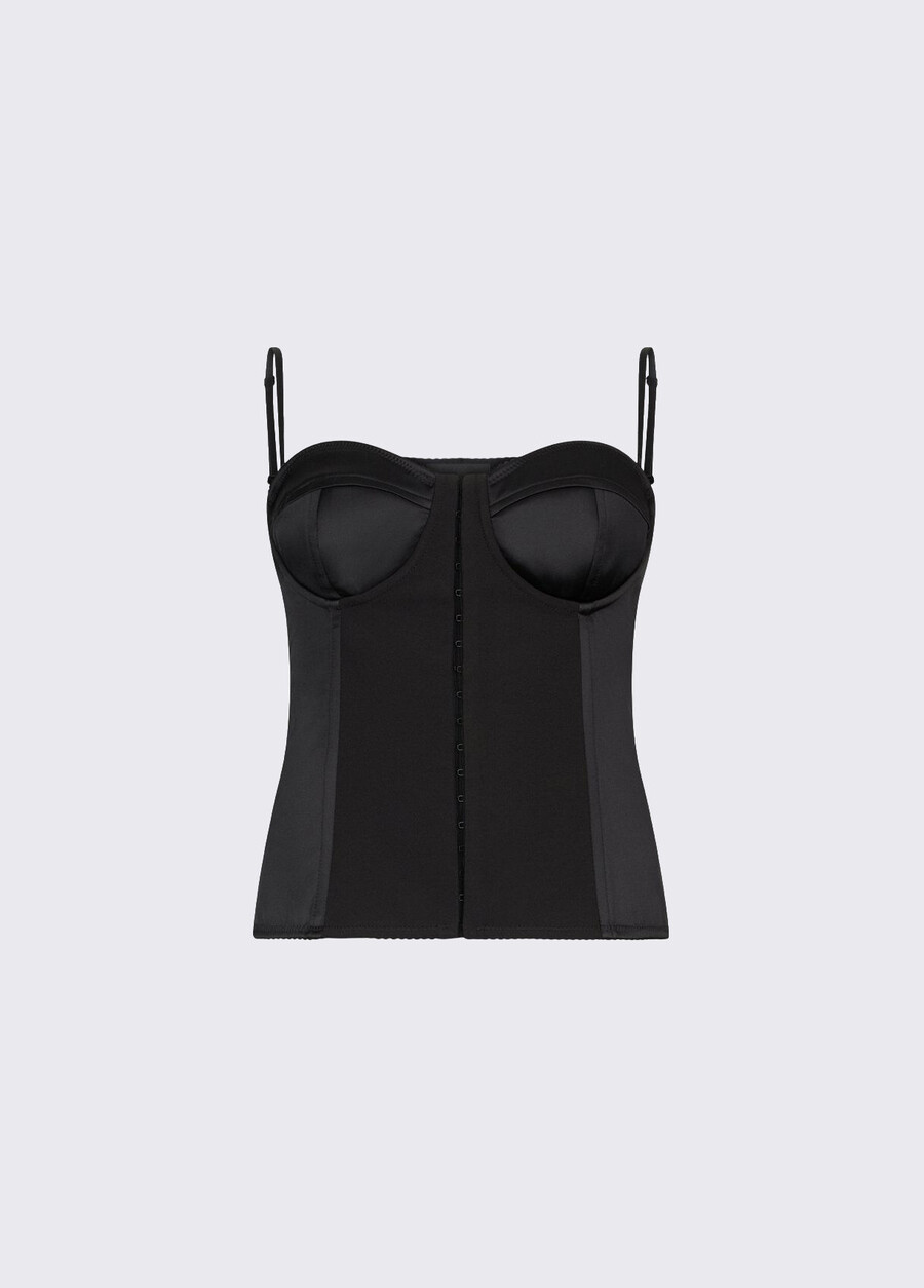 satin bustier top
