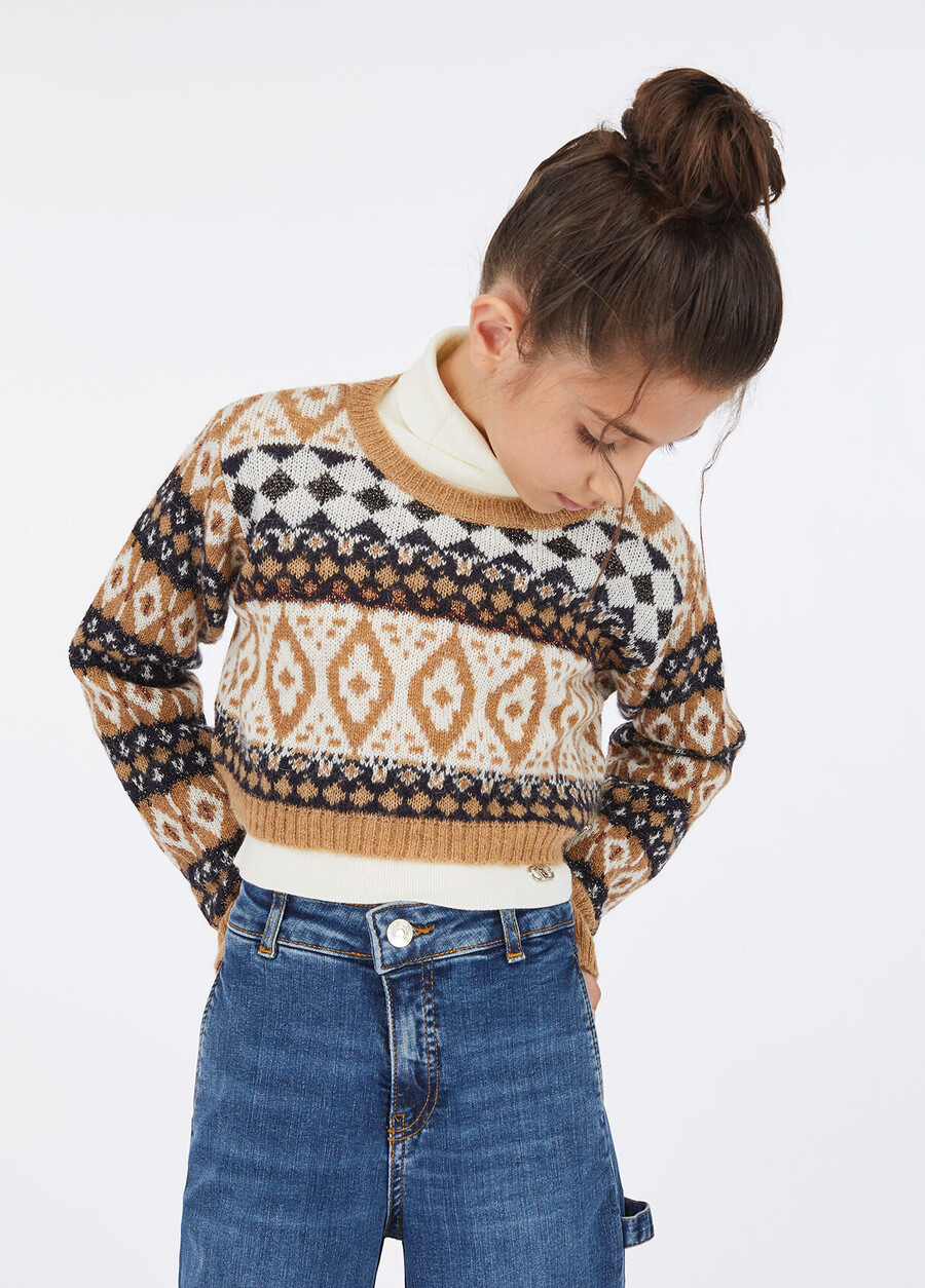 alpaca jacquard jumper