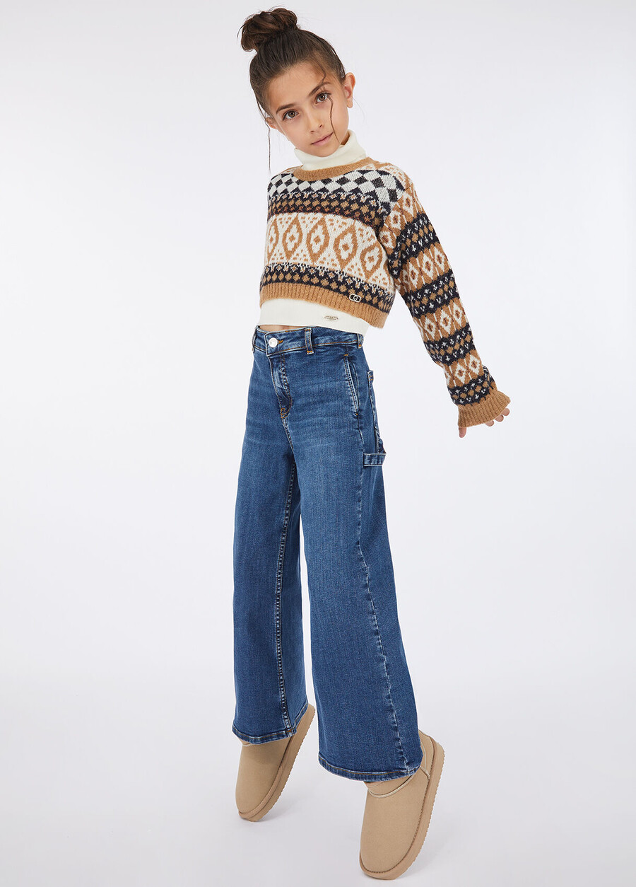 alpaca jacquard jumper