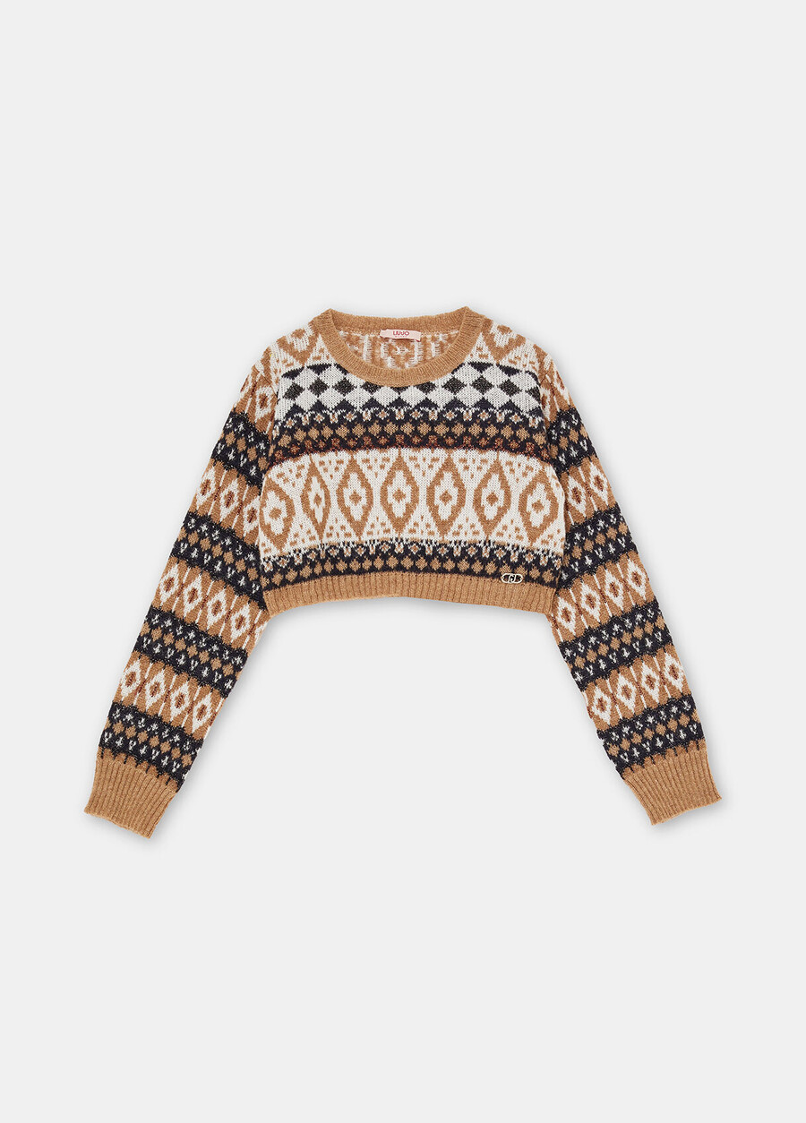 alpaca jacquard jumper