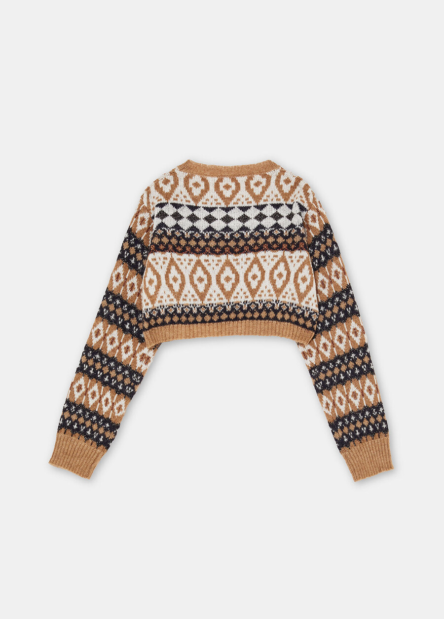 alpaca jacquard jumper