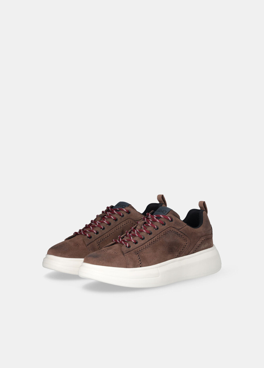 suede platform sneakers