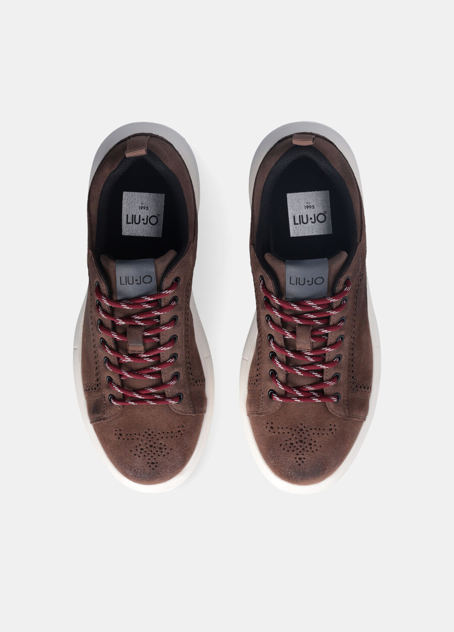 suede platform sneakers