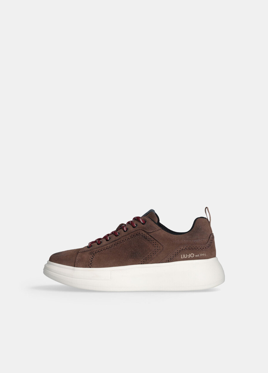 suede platform sneakers