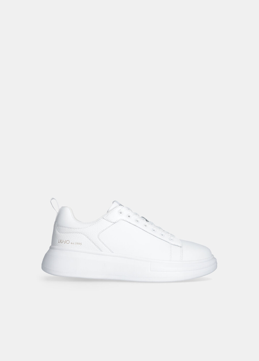 leather platform sneakers