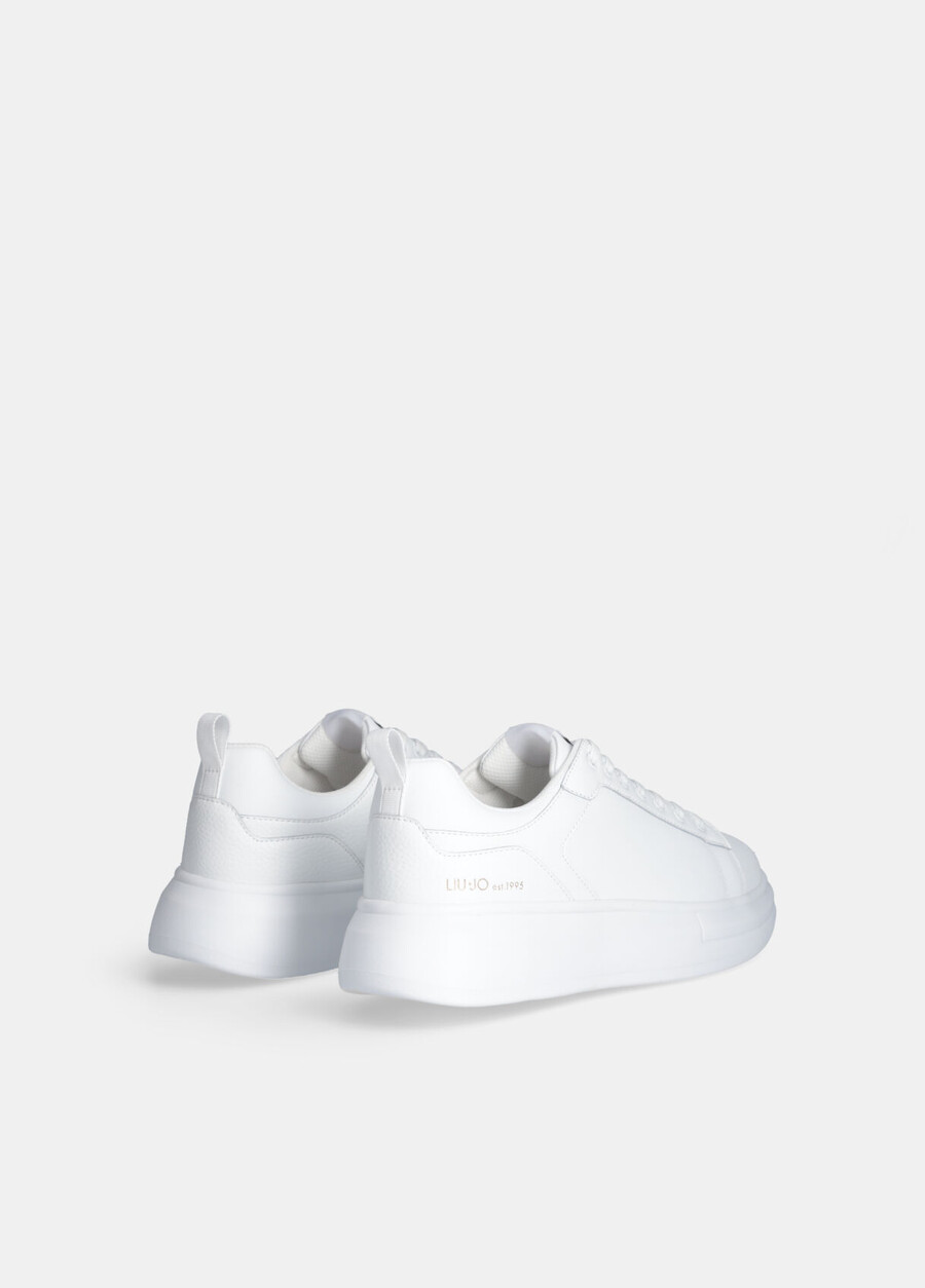 leather platform sneakers