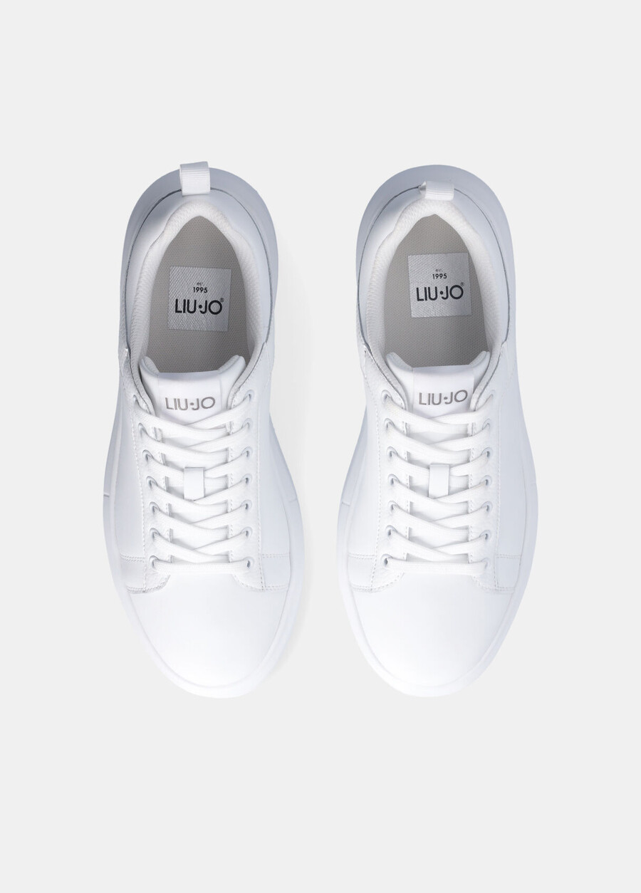 leather platform sneakers