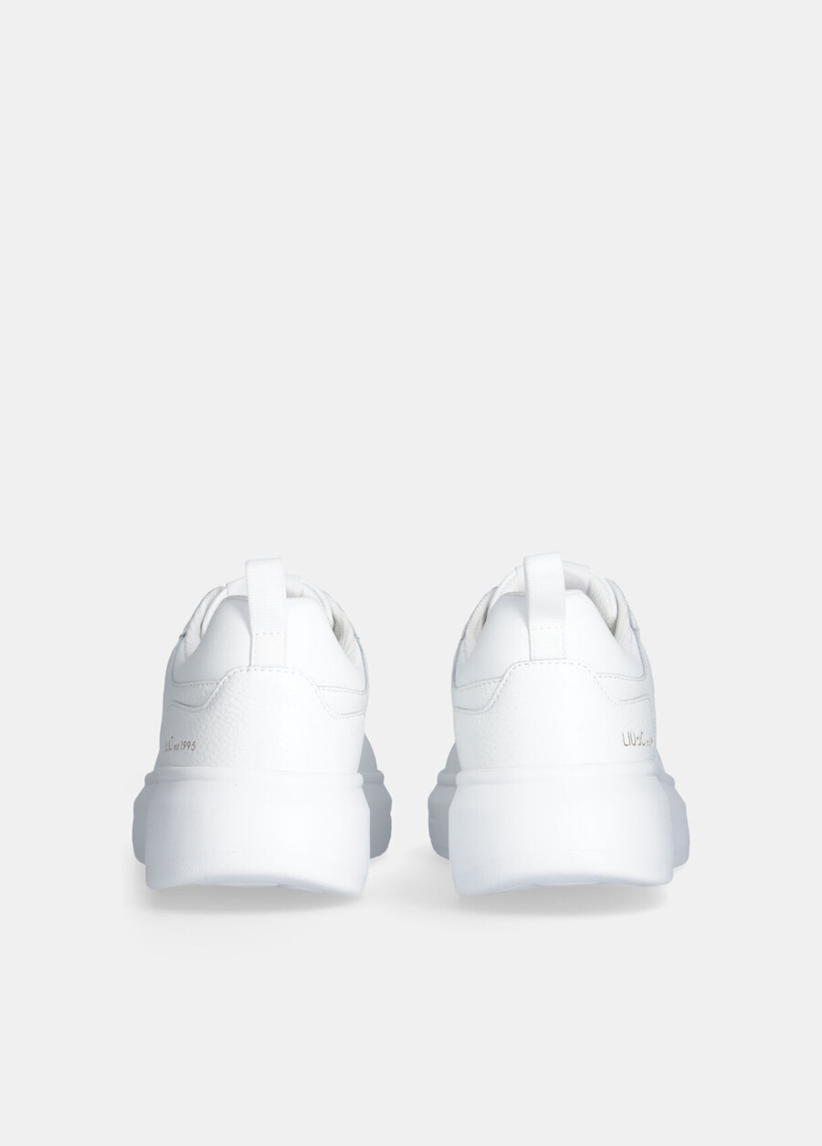 leather platform sneakers