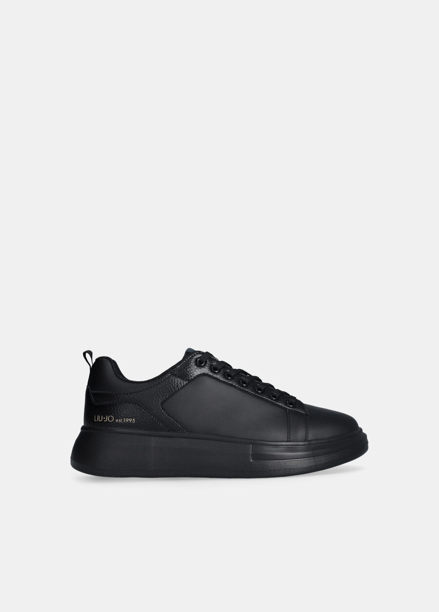 leather platform sneakers