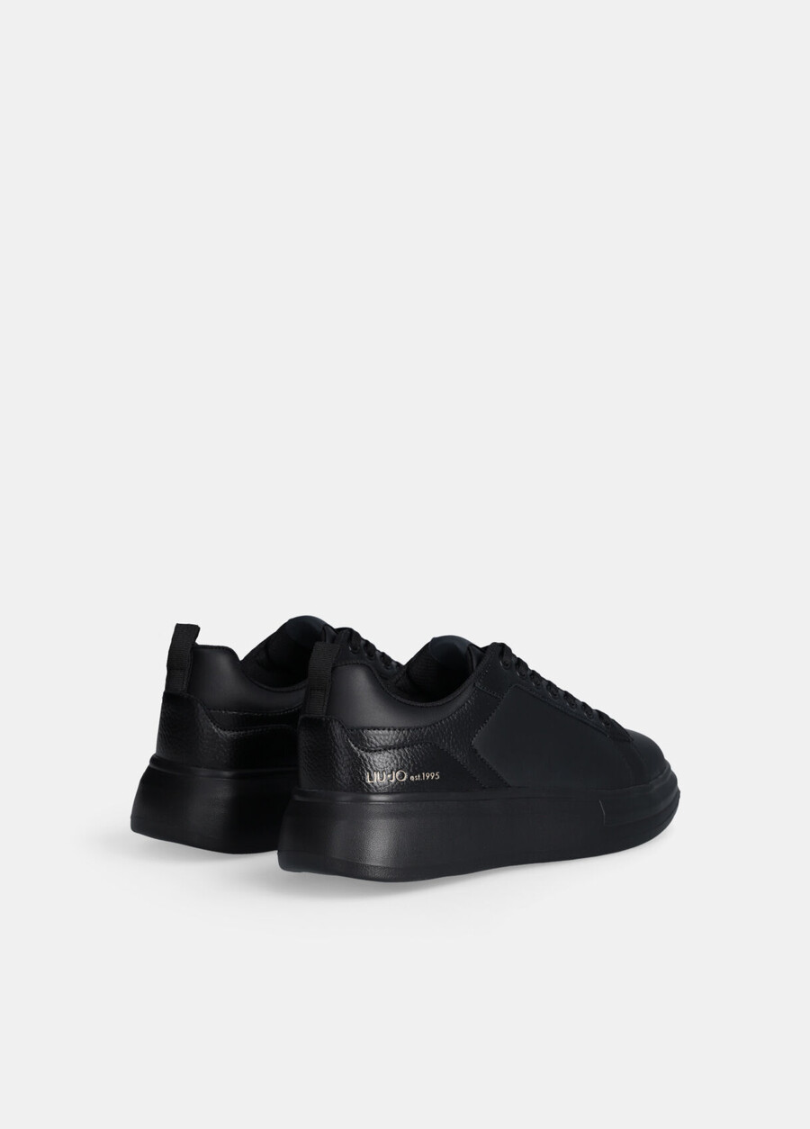 leather platform sneakers
