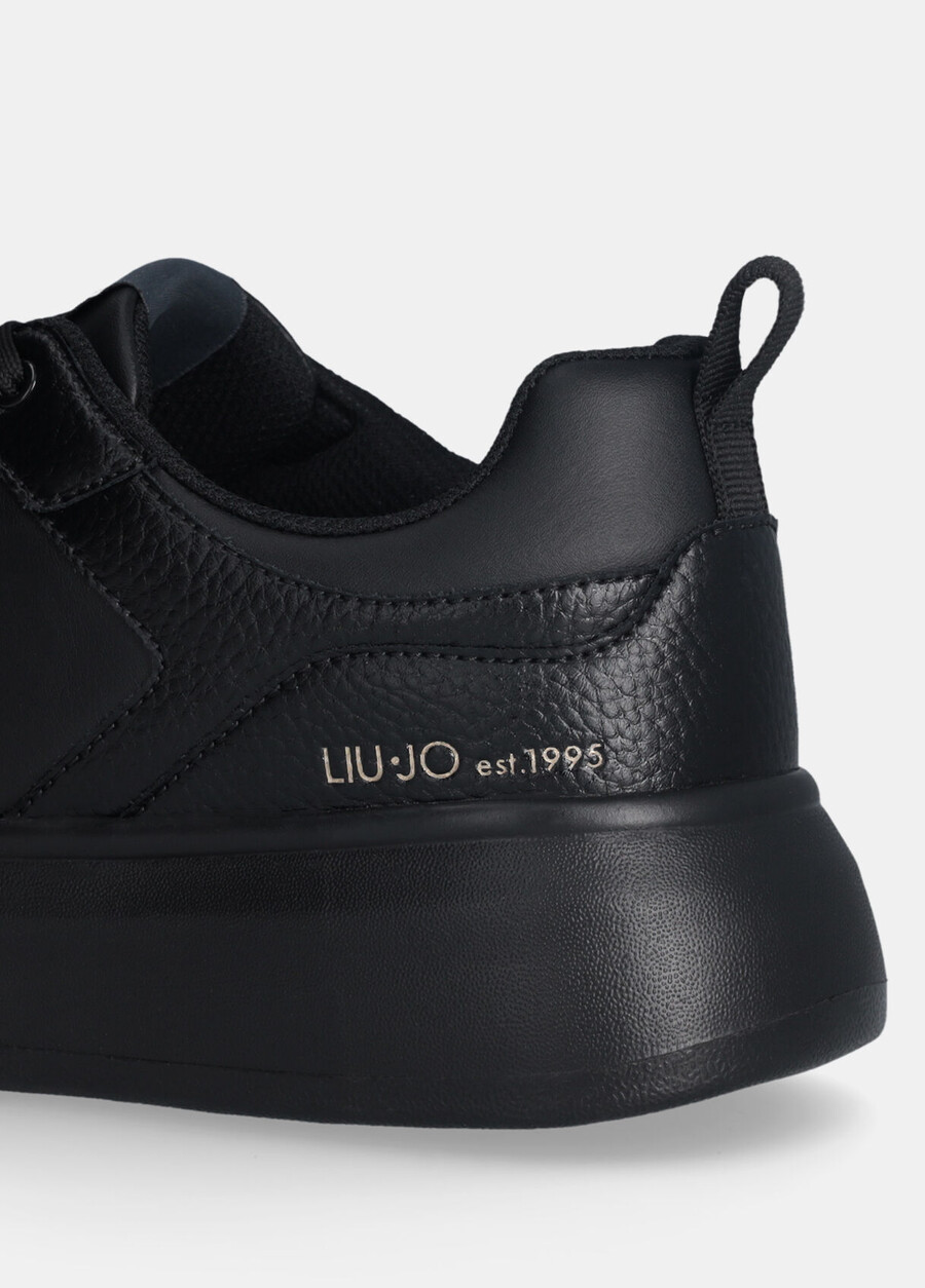 leather platform sneakers
