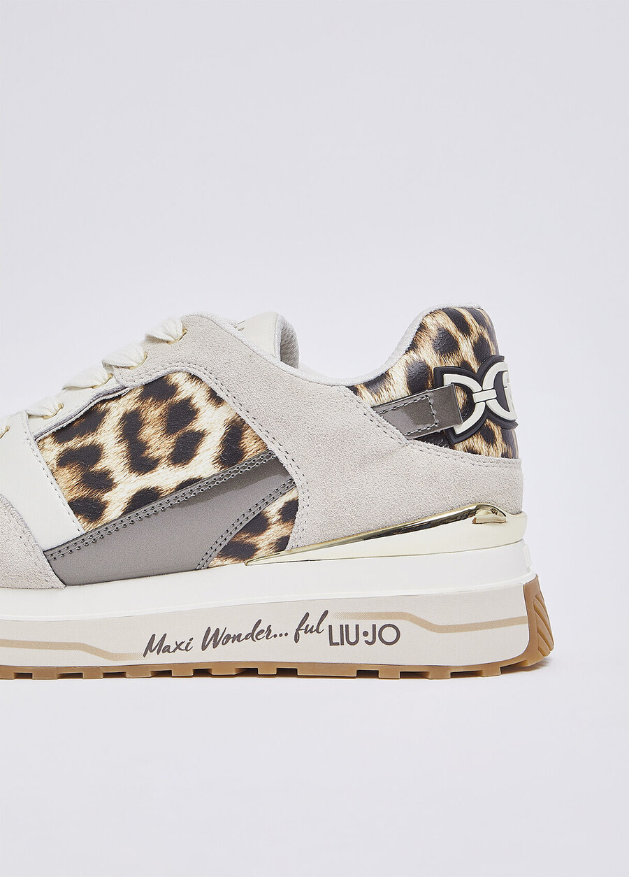 animal-print platform sneakers