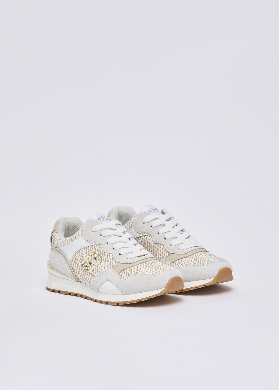 raffia sneakers