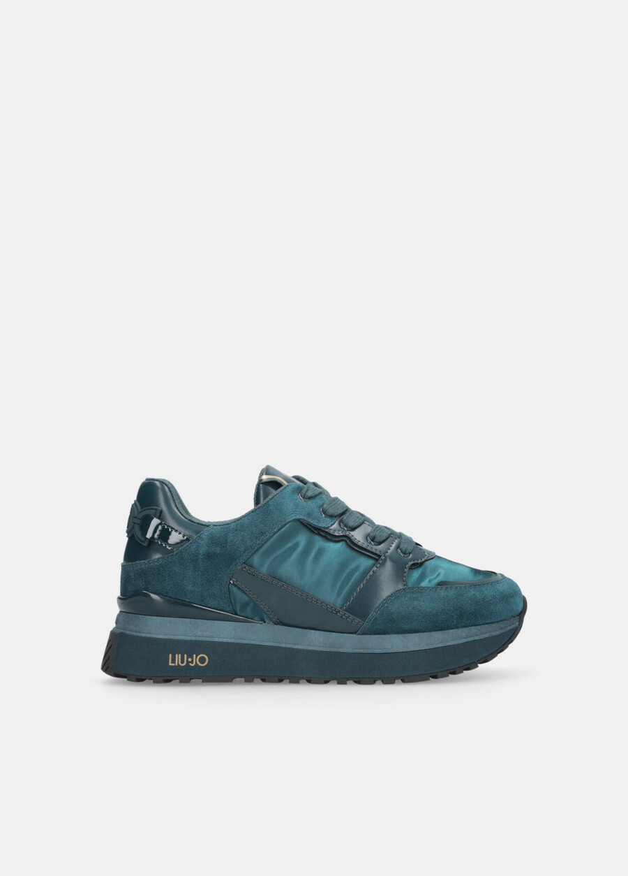 leather platform sneakers