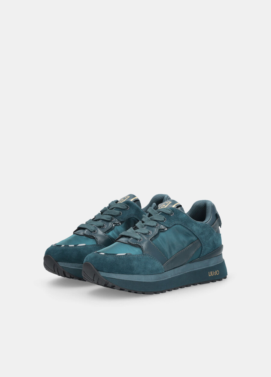 leather platform sneakers