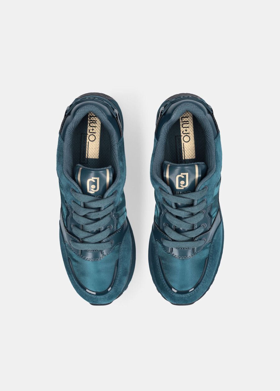 leather platform sneakers