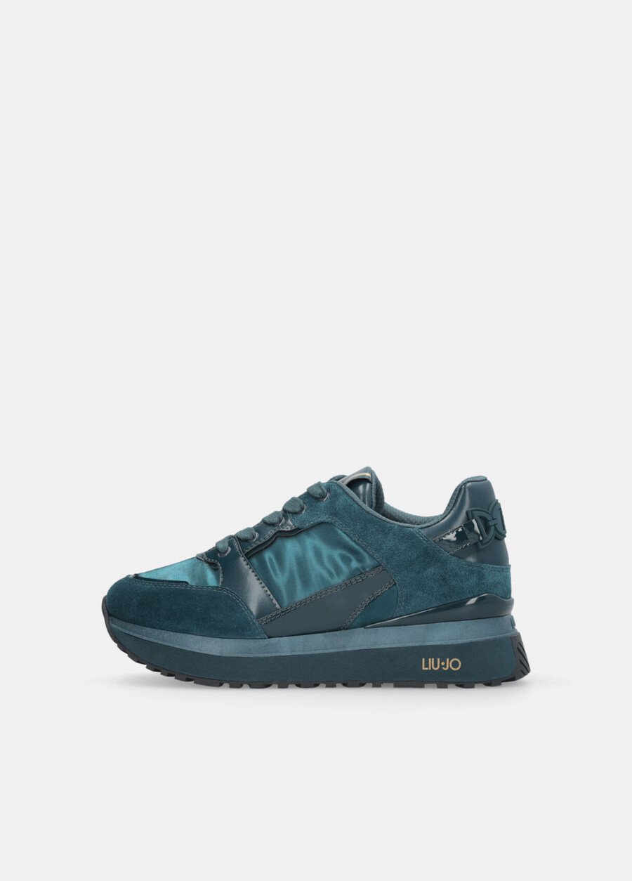 leather platform sneakers