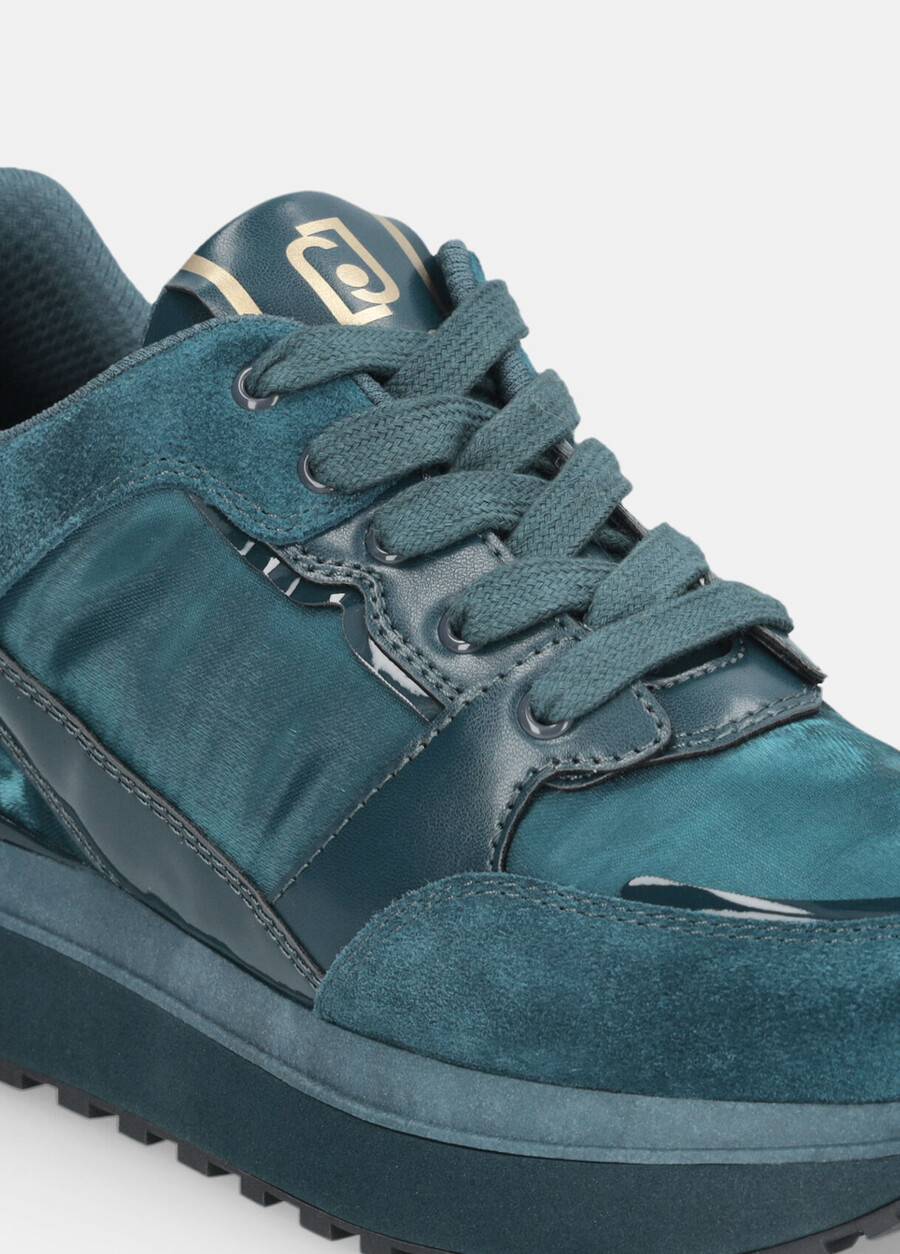 leather platform sneakers