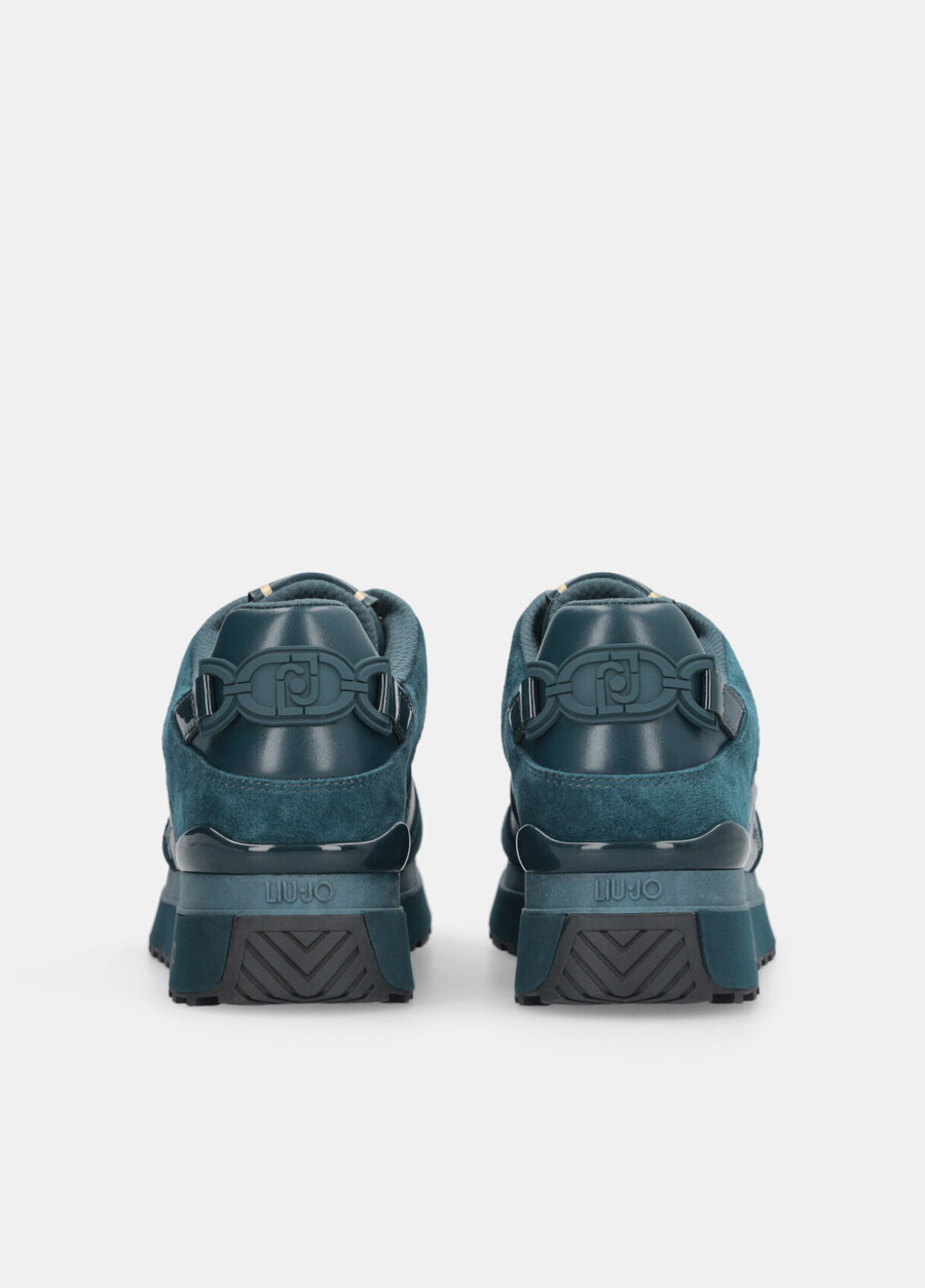 leather platform sneakers