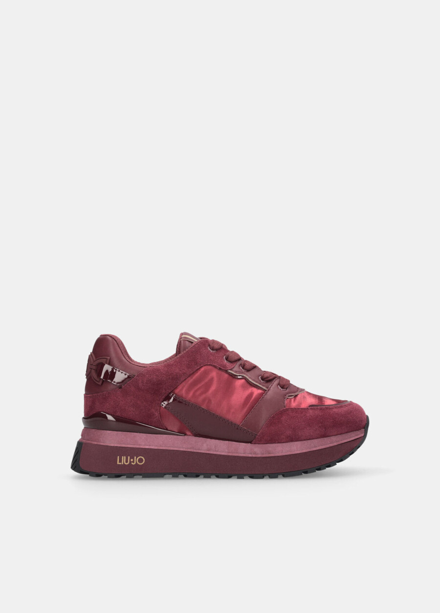 leather platform sneakers