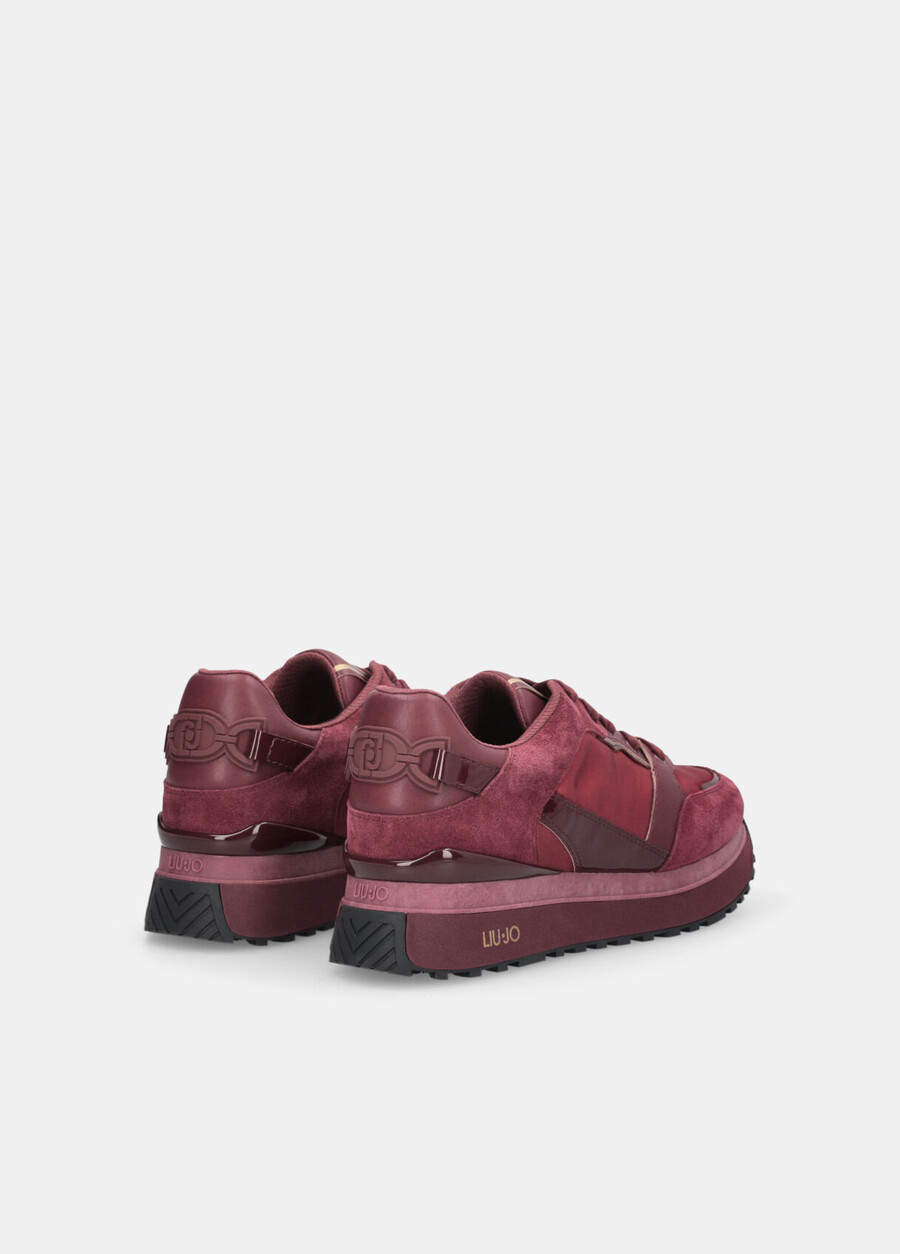 leather platform sneakers
