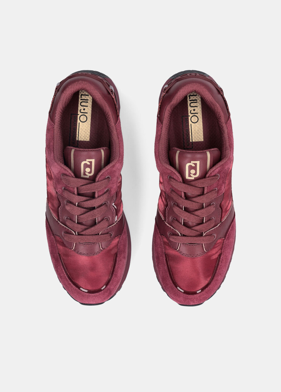 leather platform sneakers