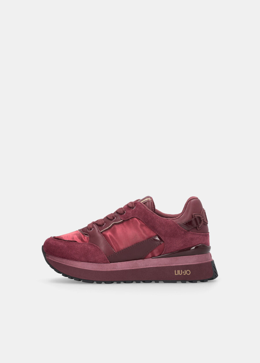 leather platform sneakers
