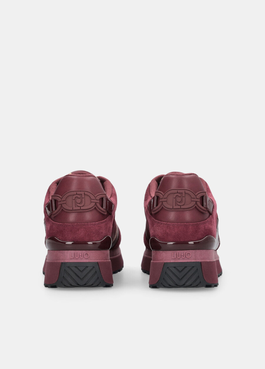 leather platform sneakers