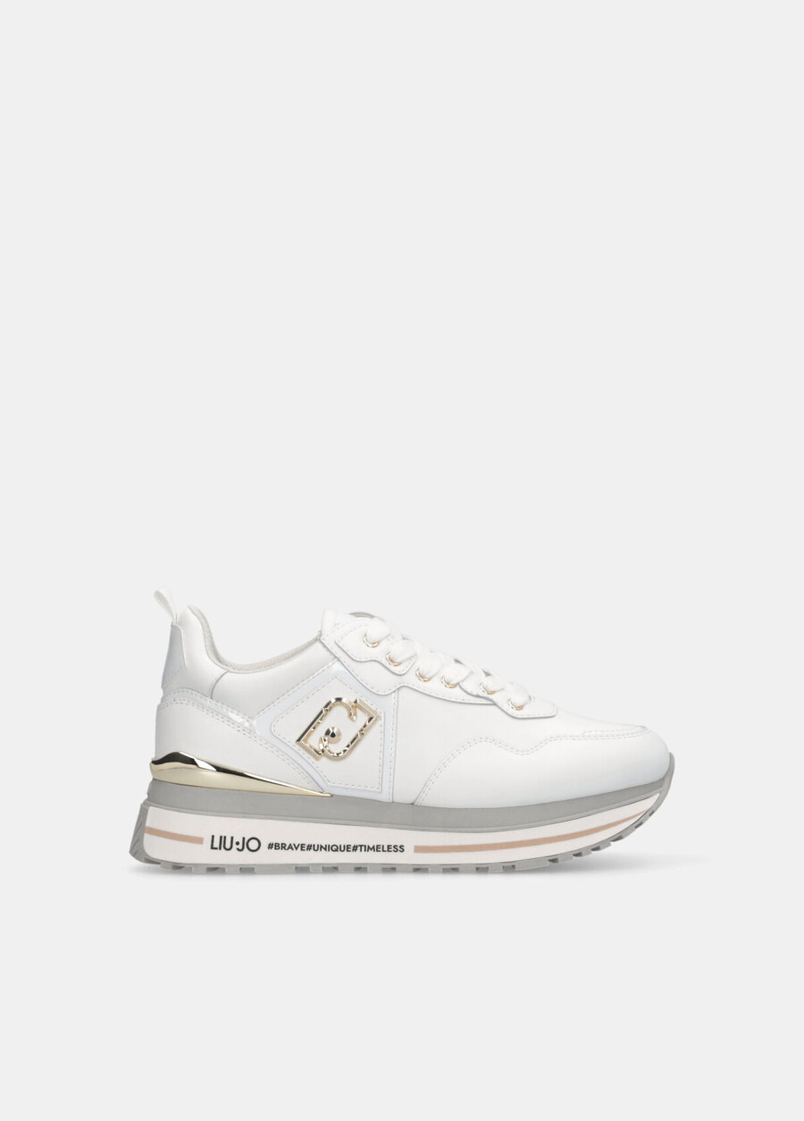 leather platform sneakers
