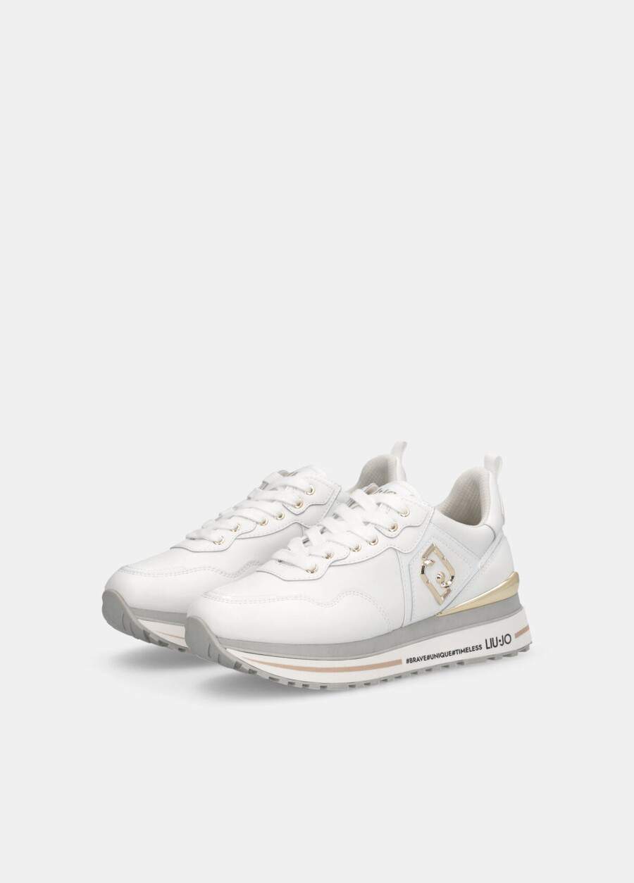 leather platform sneakers