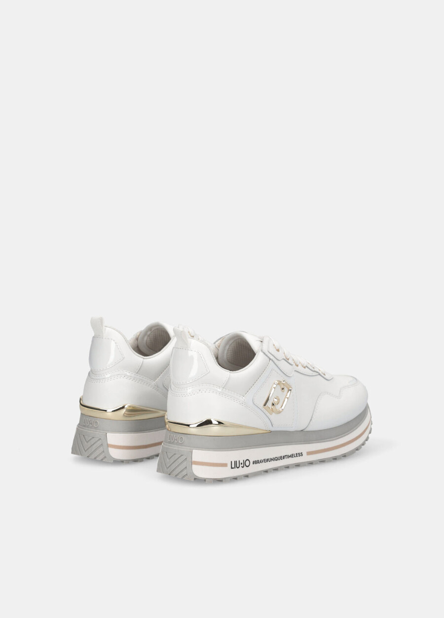 leather platform sneakers