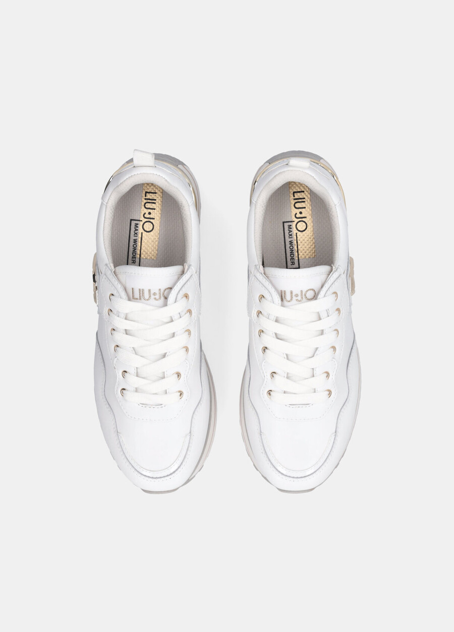 leather platform sneakers