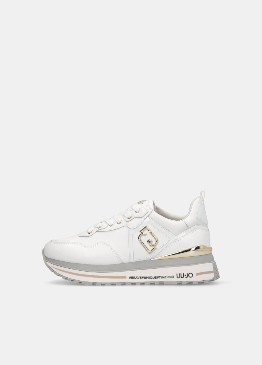 leather platform sneakers