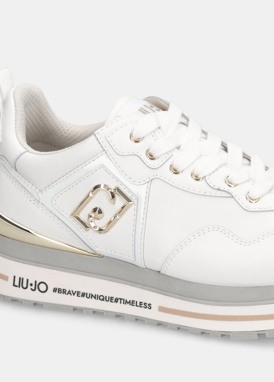 leather platform sneakers