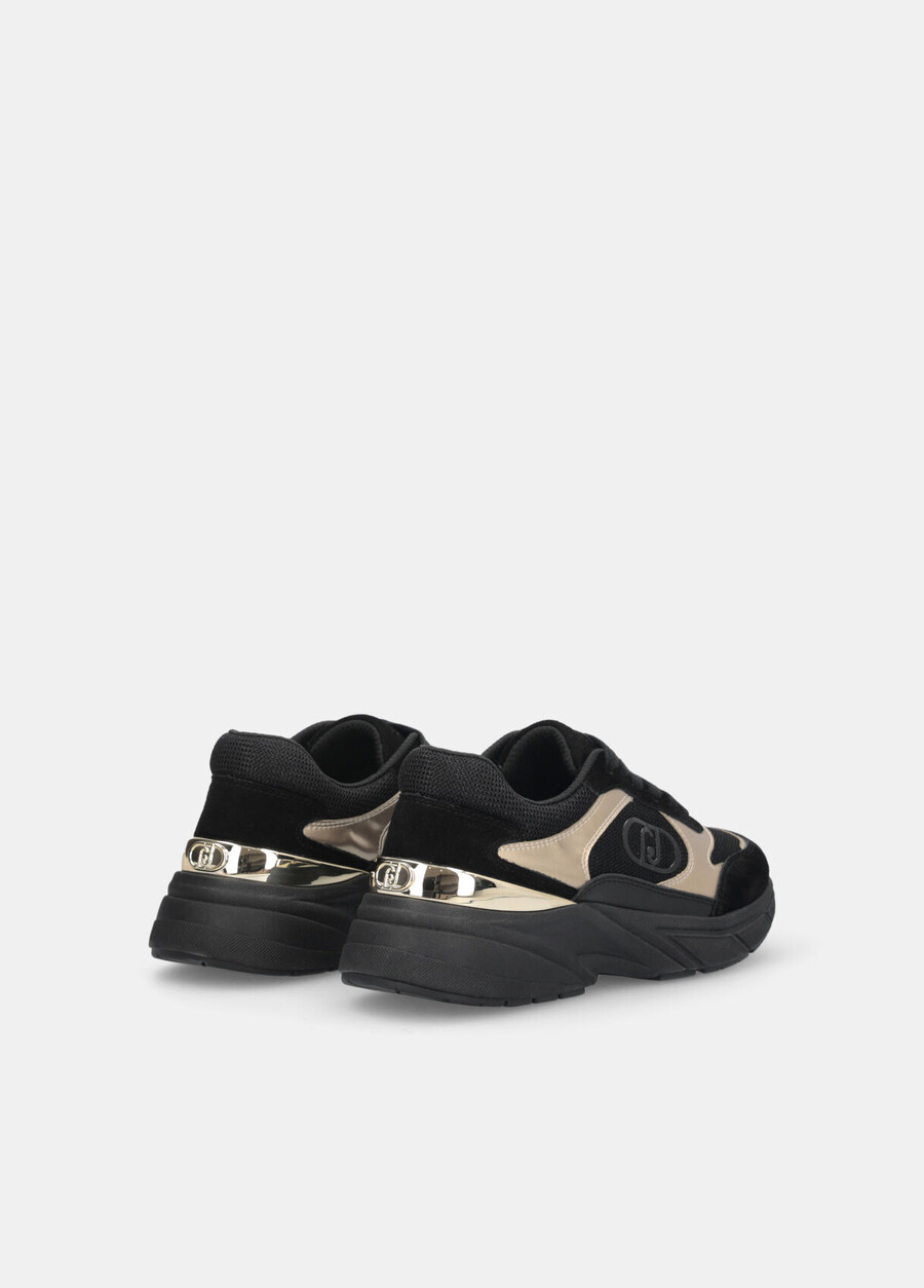 suede and mesh sneakers