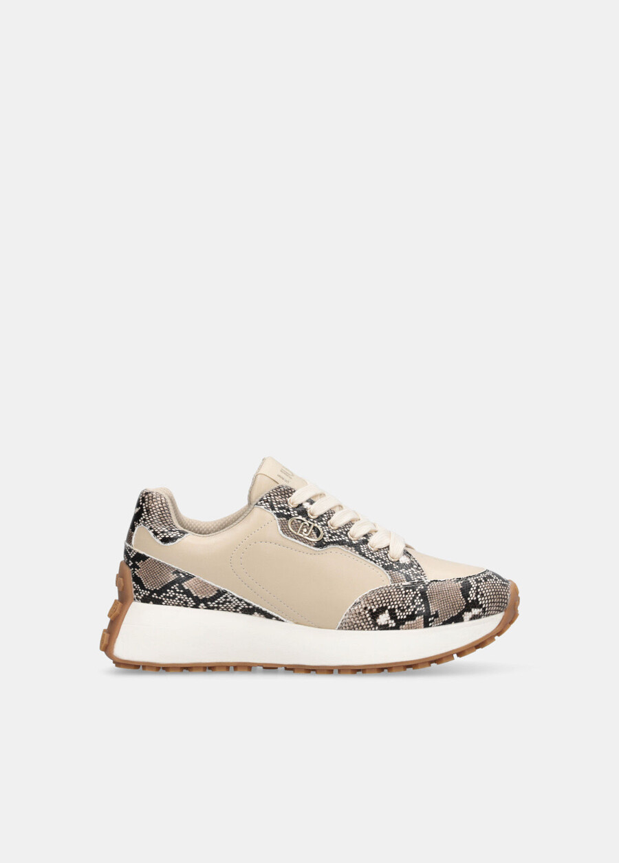 snakeskin-print sneakers